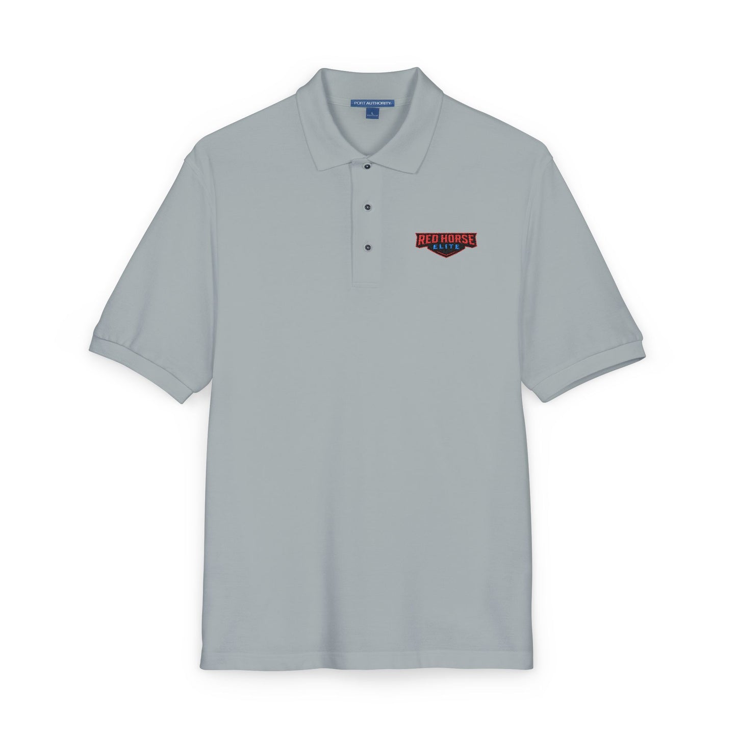 Embroidered Red Horse Elite Polo Shirt