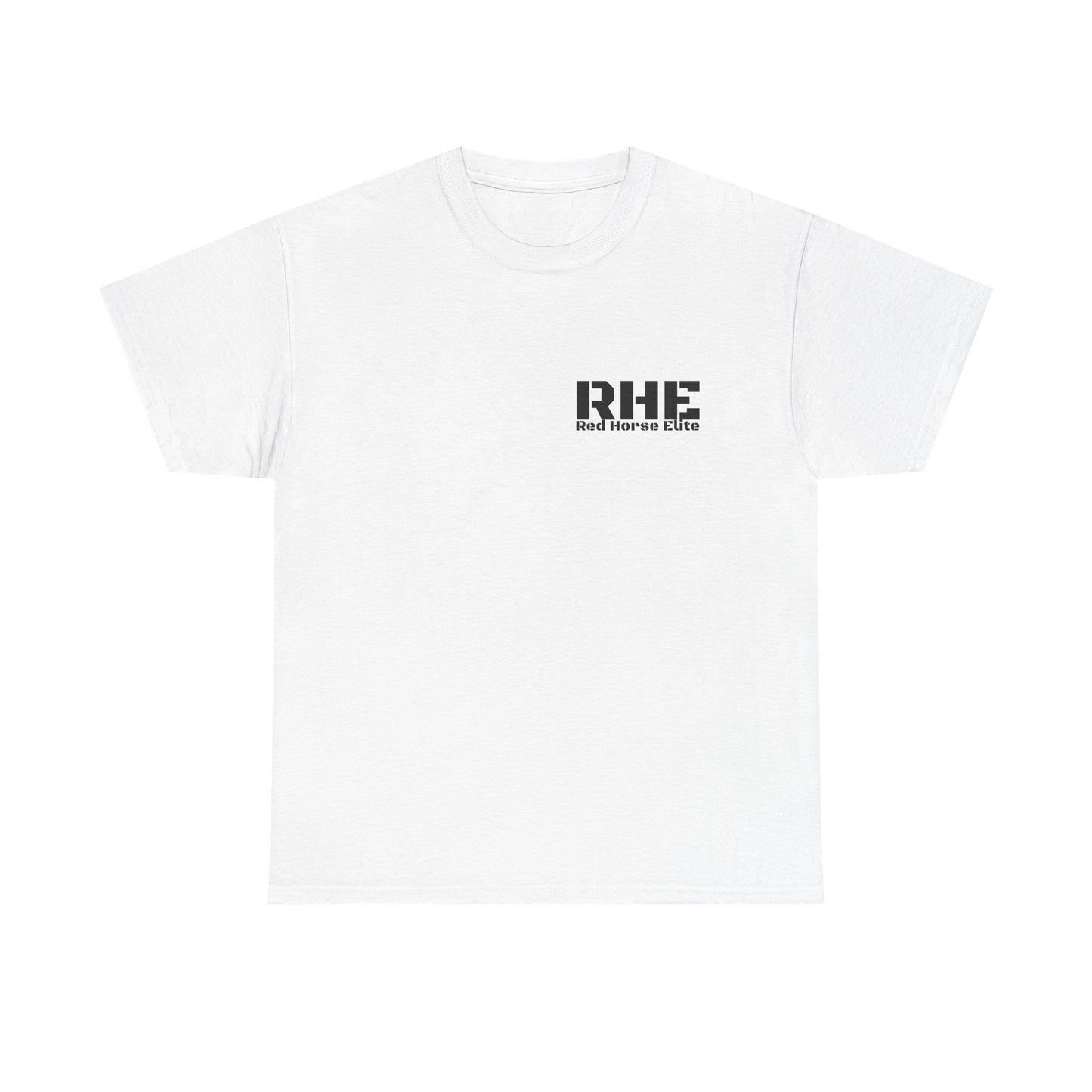 RHE Minimal Logo Tee — Small Chest Print Casual T‑Shirt