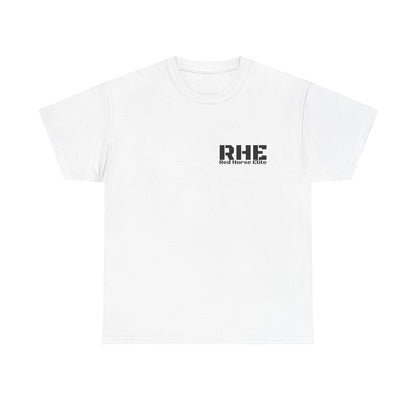 RHE Minimal Logo Tee — Small Chest Print Casual T‑Shirt