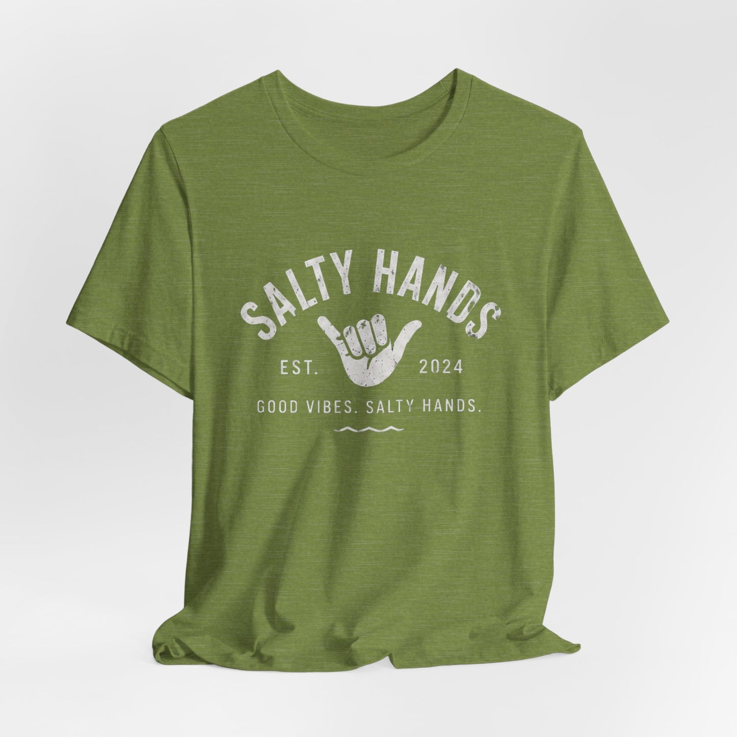 Salty Hands Tee — Good Vibes Surf T‑Shirt