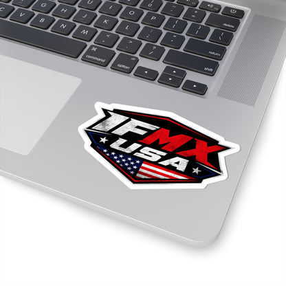 TFMX USA Flag Logo Kiss-Cut Sticker — Patriotic Motorsports Decal