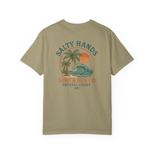 Salty Hands Surf & Sun T-Shirt — Crystal Coast Graphic Tee