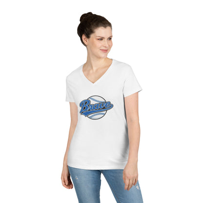 Brave Baseball V-Neck Tee