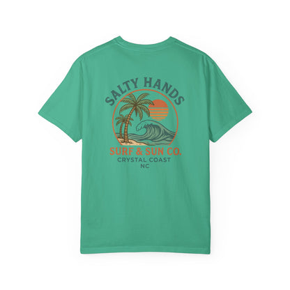 Salty Hands Surf & Sun T-Shirt — Crystal Coast Graphic Tee