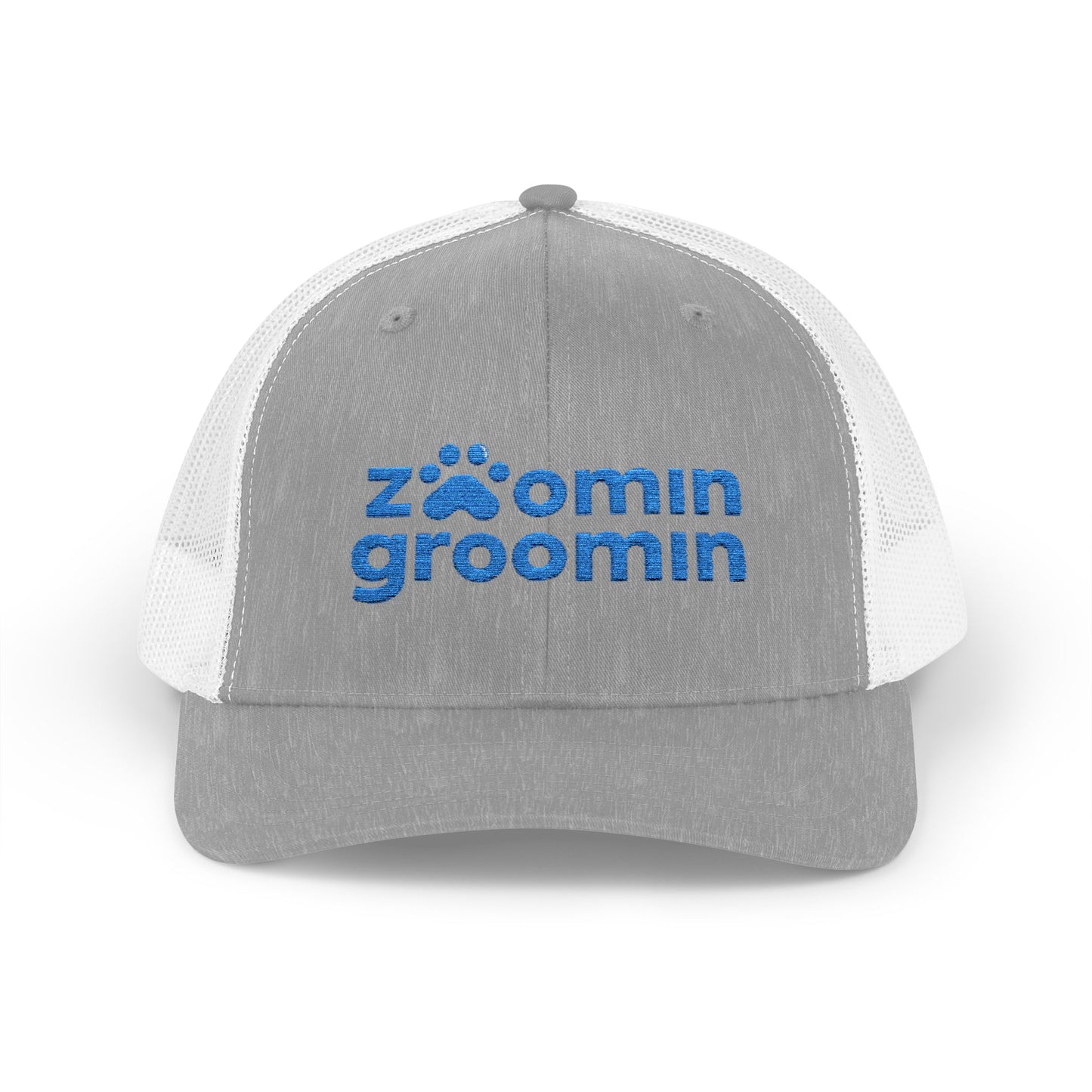 Embroidered Zoomin Groomin Snapback Trucker Cap - Perfect Gift for Pet Lovers, Dog Groomers, Animal Enthusiasts, Casual Wear, Fun Accessories