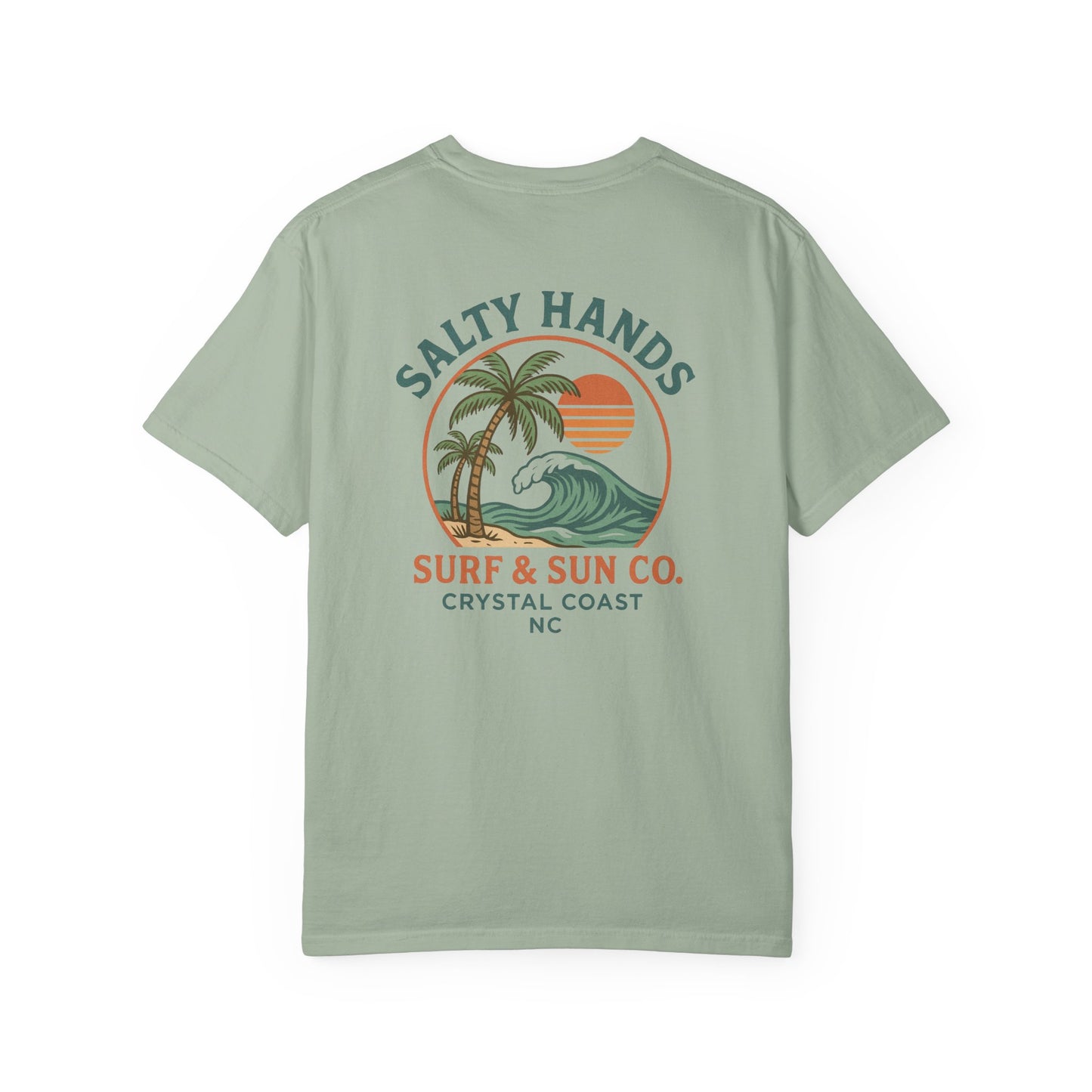 Salty Hands Surf & Sun T-Shirt — Crystal Coast Graphic Tee