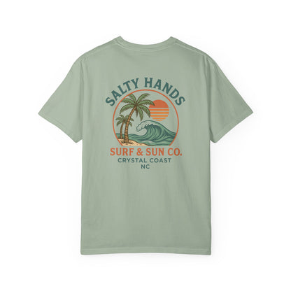 Salty Hands Surf & Sun T-Shirt — Crystal Coast Graphic Tee