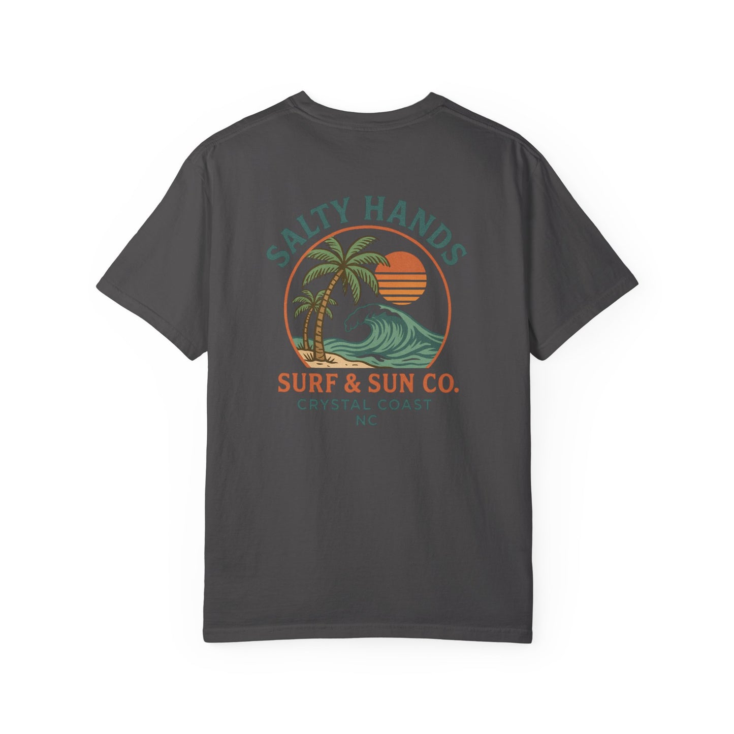 Salty Hands Surf & Sun T-Shirt — Crystal Coast Graphic Tee