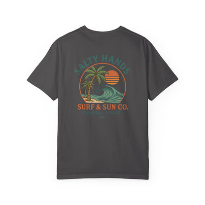 Salty Hands Surf & Sun T-Shirt — Crystal Coast Graphic Tee