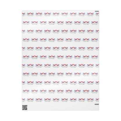 Patriotic Union Jack Accent Wrapping Paper Roll