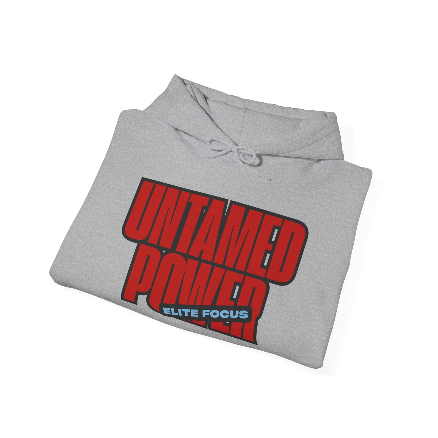 Untamed Power Hoodie — Bold Red 'Untamed Power' Graphic Sweatshirt