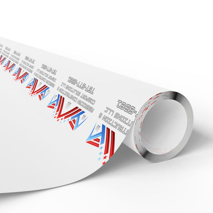 Patriotic Union Jack Accent Wrapping Paper Roll