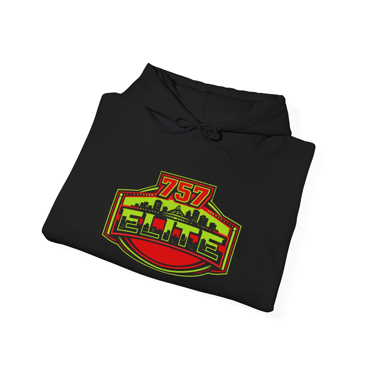 757 Elite Hoodie — Hampton Roads Skyline Logo Pullover
