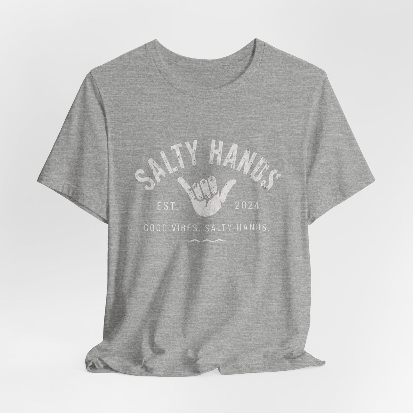 Salty Hands Tee — Good Vibes Surf T‑Shirt