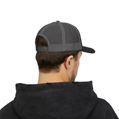 Red Horse Elite Trucker Cap — Embroidered Snapback Hat