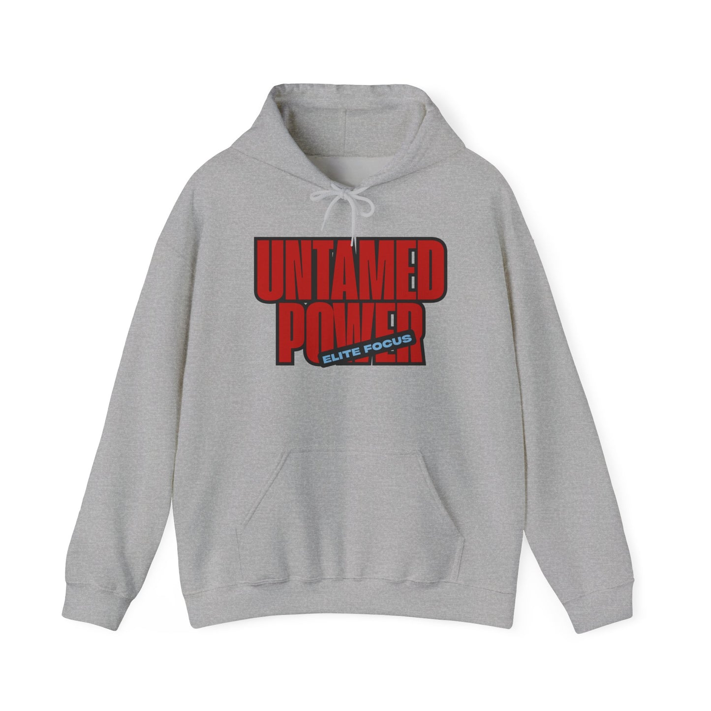 Untamed Power Hoodie — Bold Red 'Untamed Power' Graphic Sweatshirt
