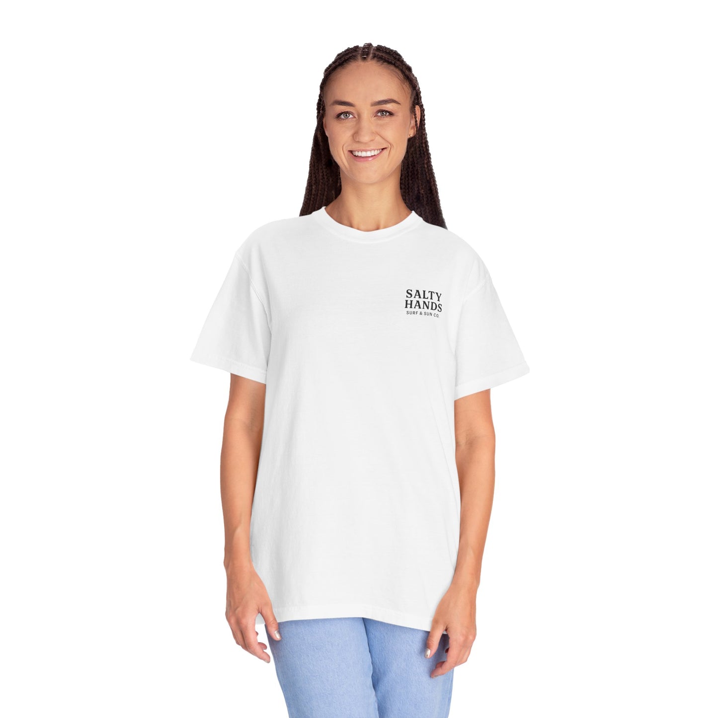 Salty Hands Surf & Sun T-Shirt — Crystal Coast Graphic Tee