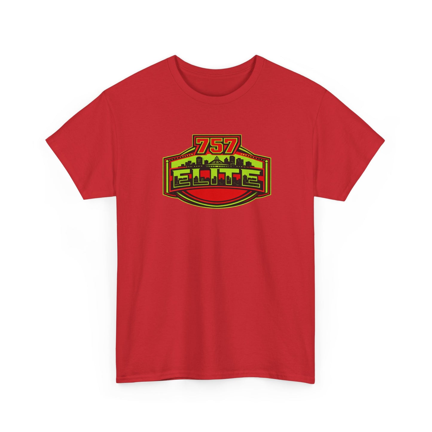 757 Elite Logo T-Shirt — Vintage City Skyline Graphic Tee