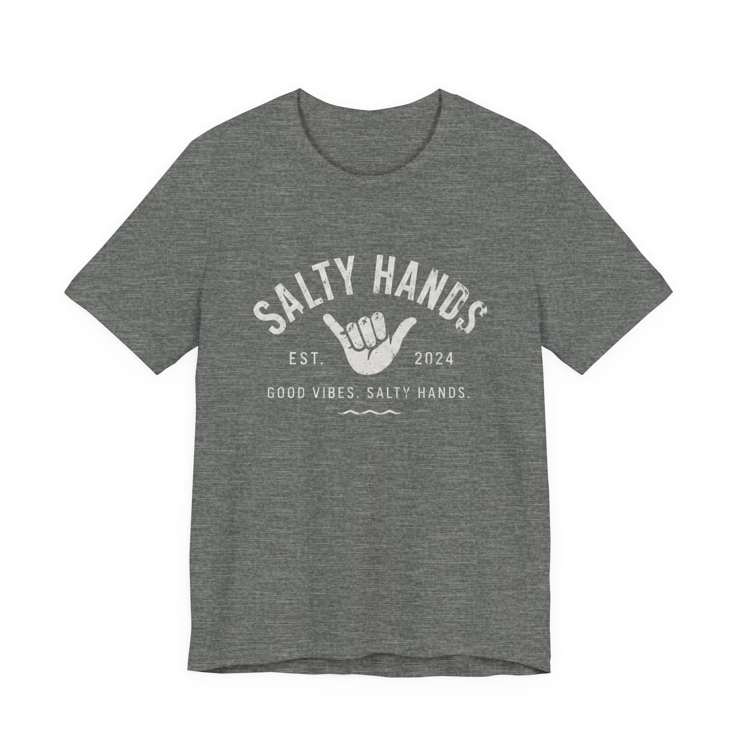 Salty Hands Tee — Good Vibes Surf T‑Shirt