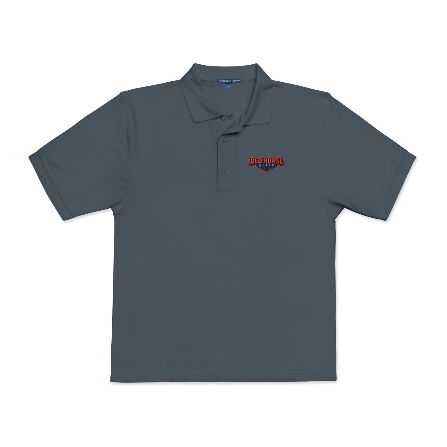 Embroidered Red Horse Elite Polo Shirt