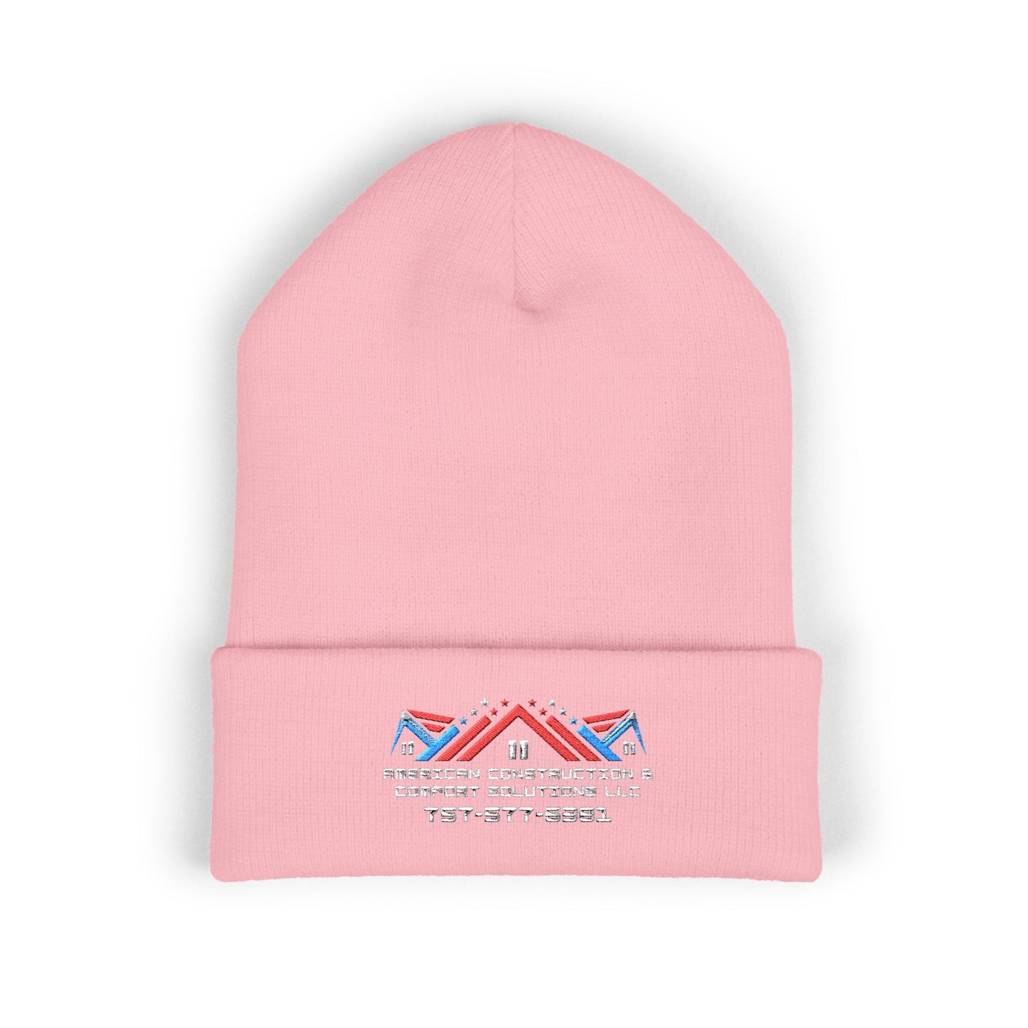 Embroidered Tribal Chevron Cuffed Beanie