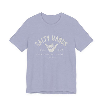 Salty Hands Tee — Good Vibes Surf T‑Shirt