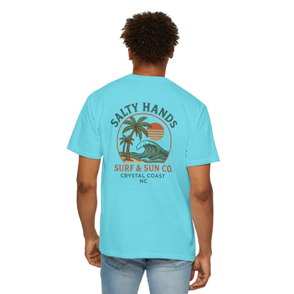 Salty Hands Surf & Sun T-Shirt — Crystal Coast Graphic Tee