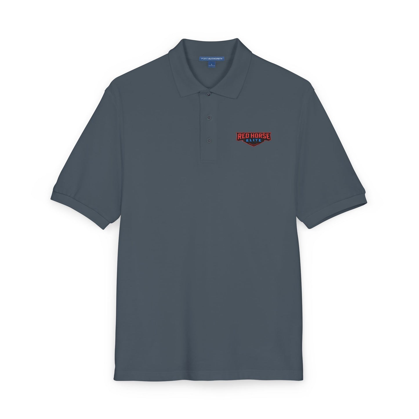 Embroidered Red Horse Elite Polo Shirt