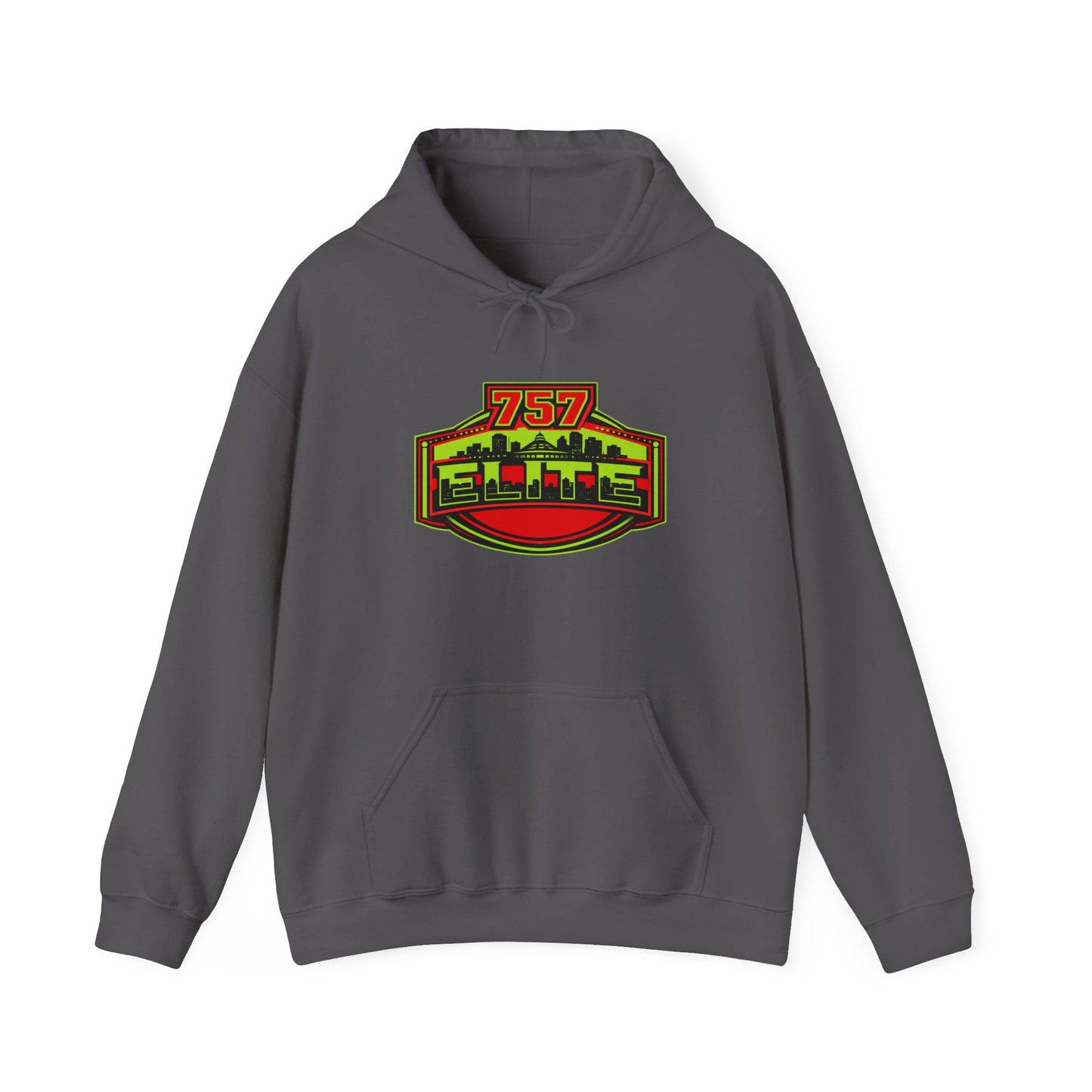 757 Elite Hoodie — Hampton Roads Skyline Logo Pullover