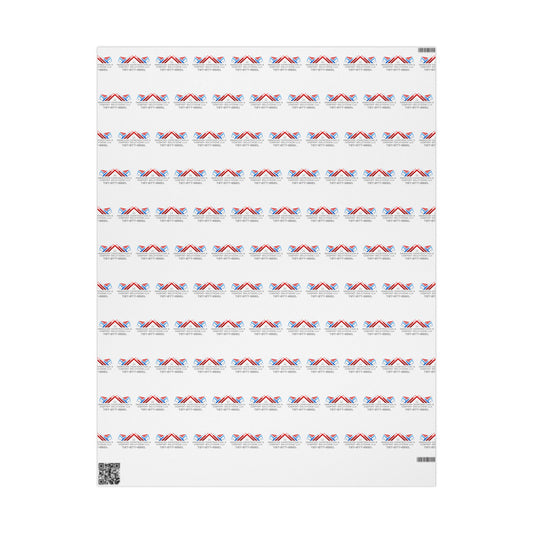Patriotic Union Jack Accent Wrapping Paper Roll