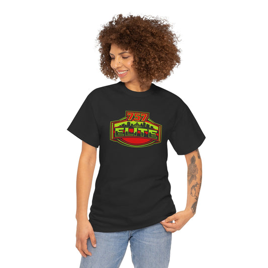 757 Elite Logo T-Shirt — Vintage City Skyline Graphic Tee