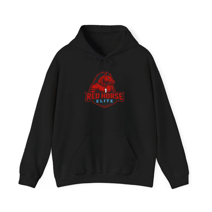 Red Horse Elite Logo Hoodie – Athletic Team Pullover