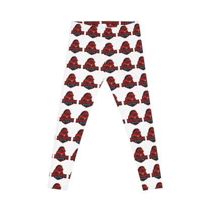 Women Red Horse Logo Pattern Leggings