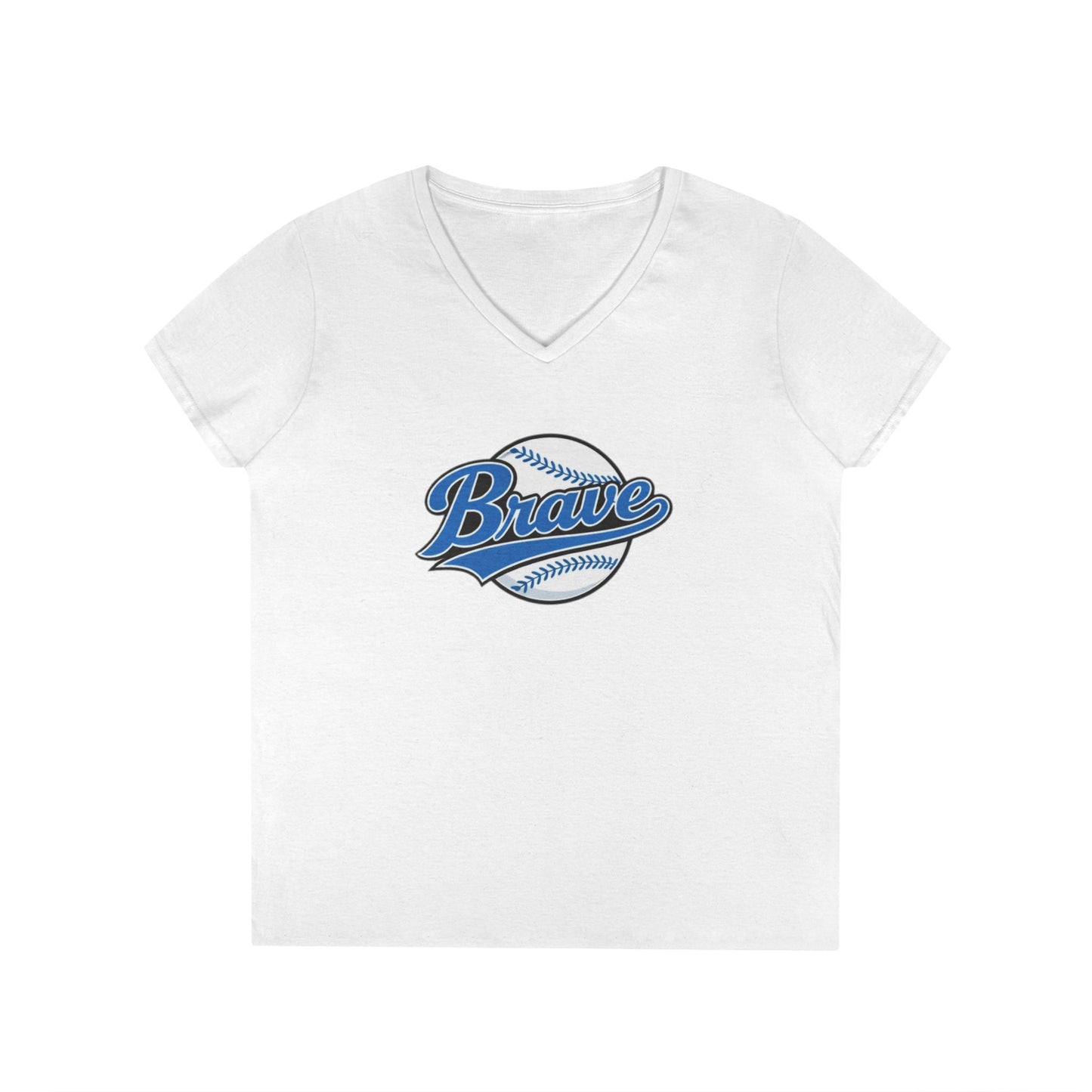 Brave Baseball V-Neck Tee