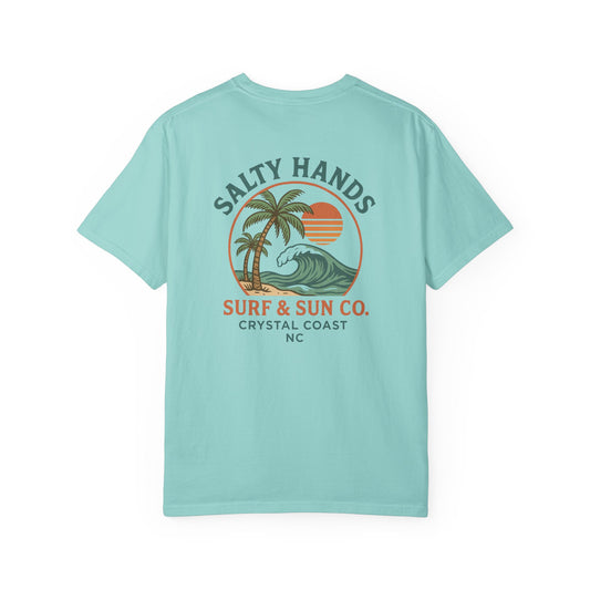 Salty Hands Surf & Sun T-Shirt — Crystal Coast Graphic Tee
