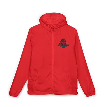 Windbreaker Jacket — 'The Herd' Red Graphic Hooded Windbreaker