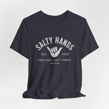 Salty Hands Tee — Good Vibes Surf T‑Shirt