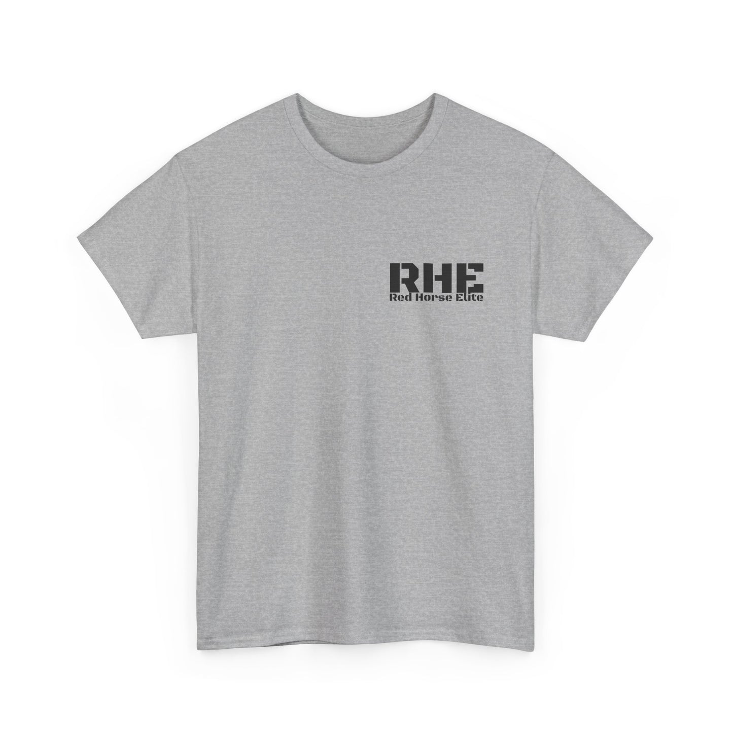 RHE Minimal Logo Tee — Small Chest Print Casual T‑Shirt