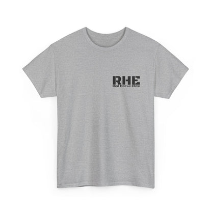 RHE Minimal Logo Tee — Small Chest Print Casual T‑Shirt