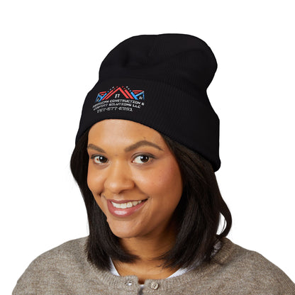 Embroidered Tribal Chevron Cuffed Beanie